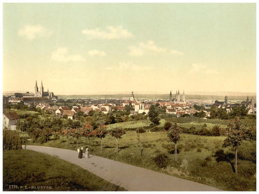 Bamberg, general view, Bavaria, Germany 0400-2908