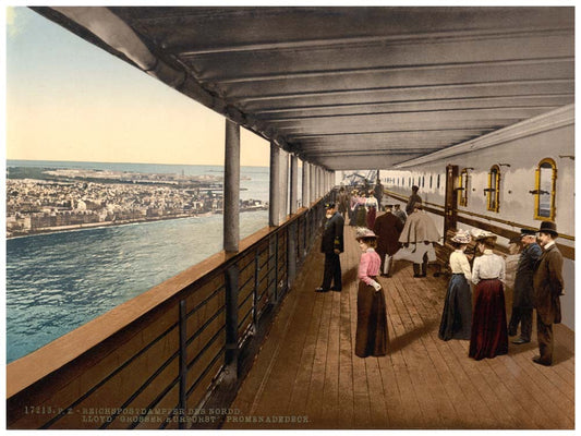 "Grosser Kurfurst," Promenade Deck, North German Lloyd, Royal Mail Steamers 0400-3781