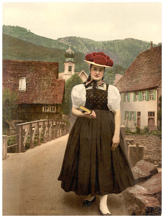 A Girl of the Black Forest, Black Forest, Baden, Germany 0400-3895