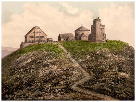 The Schneekoppe and Observatory, Reisengebirge, Germany 0400-4478