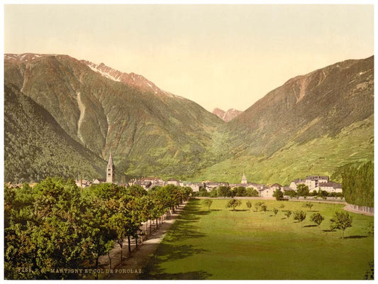 Martigny and Forclay Pass, Valais, Alps of, Switzerland 0400-4518