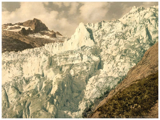 The Rhone Glacier, Valais, Alps of, Switzerland 0400-4523
