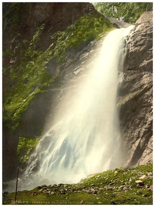 Vernayaz, Cascade de Pissevache, Valais, Alps of, Switzerland 0400-4544