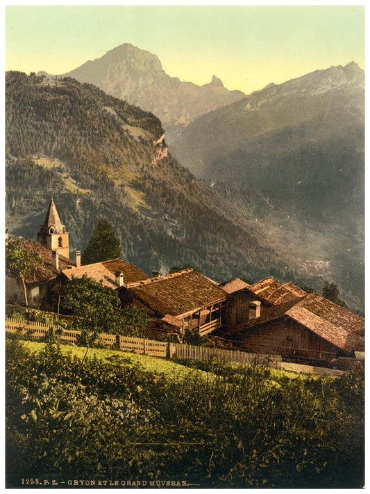 Gryon, with the Grand Muveran, Vaud, Canton of, Switzerland 0400-4549