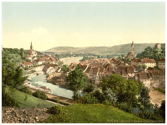 Gross and Klein Laufenburg, Aargau, Switzerland 0400-4612