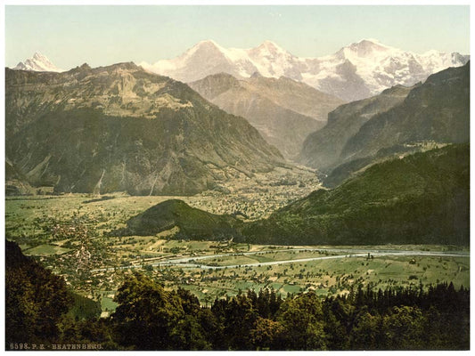 Beatenberg, from Amisbuhl, Bernese Oberland, Switzerland 0400-4631