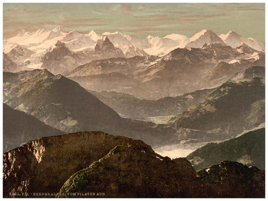 Bernese Alps, from Pilatus, Bernese Oberland, Switzerland 0400-4635
