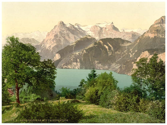 Axenstein, Park and Urirotstock, Lake Lucerne, Switzerland 0400-5000