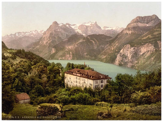 Axenfels, with Urirotstock, Lake Lucerne, Switzerland 0400-5003