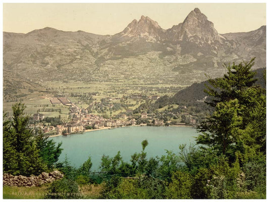 Brunnen and the Mythen, Lake Lucerne, Switzerland 0400-5011
