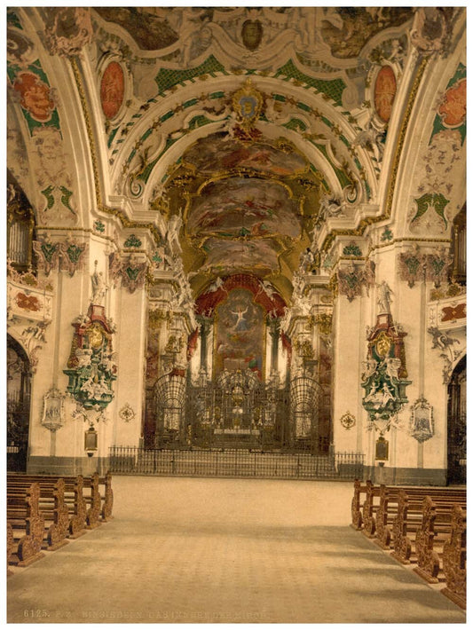 Einsiedeln, interior of Church, Lake Lucerne, Switzerland 0400-5018