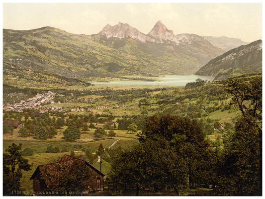 Goldau, with Mythen, Lake Lucerne, Switzerland 0400-5023