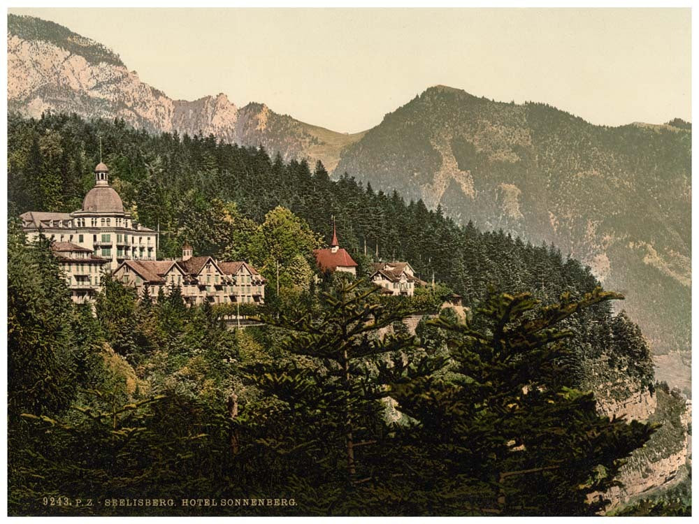 Seelisberg and Hotel Sonnenberg, Lake Lucerne, Switzerland 0400-5035