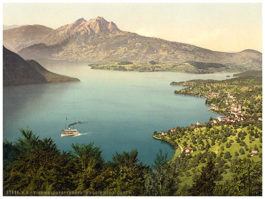 Urnersee and Pilatus, Lake Lucerne, Switzerland 0400-5043