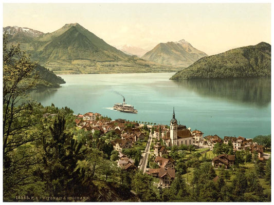 Vitznau and Rigibahn, Lake Lucerne, Switzerland 0400-5045