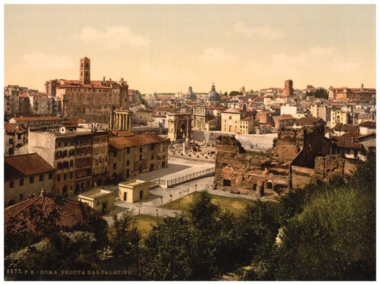 A panorama from the Palatine, Rome, Italy 0400-5529
