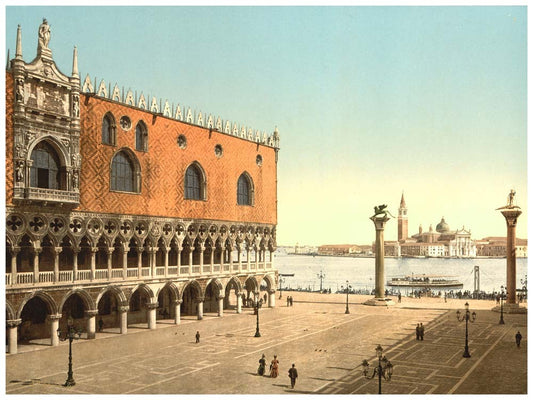 The Doges' Palace and the Piazzetta, Venice, Italy 0400-5555