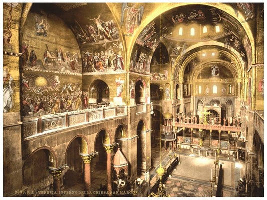 Interior of St. Mark's, Venice, Italy 0400-5571