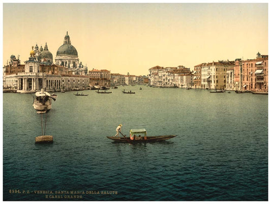 The Grand Canal, Santa Maria della Salute, Venice, Italy 0400-5585