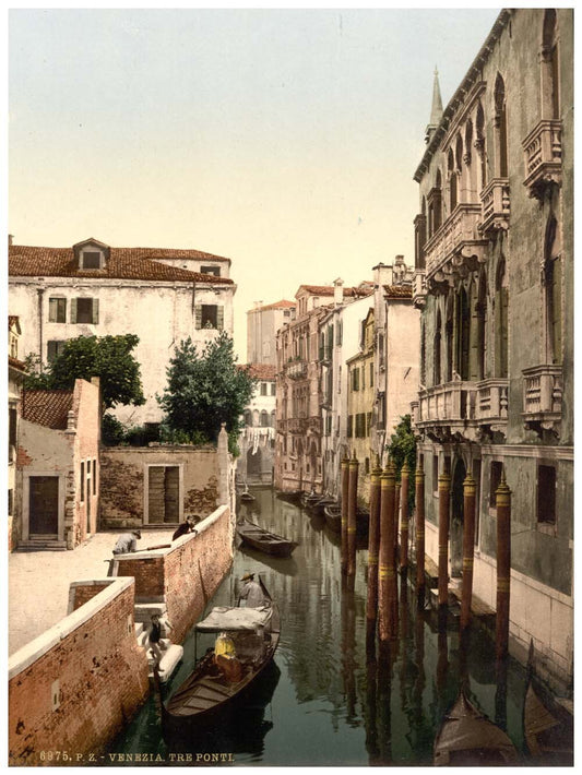 Three Bridges, Venice, Italy 0400-5605