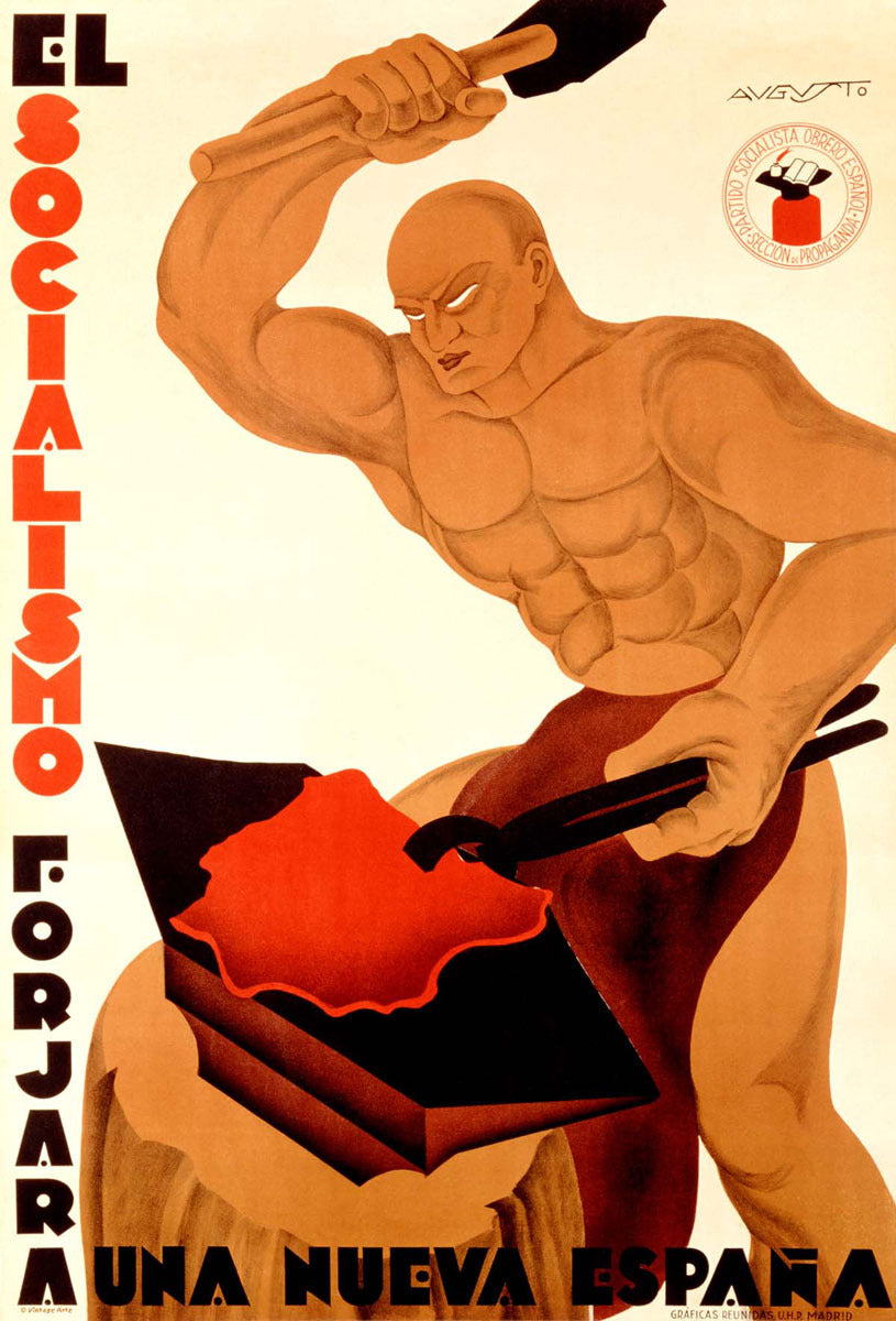 Blacksmith El Socialismo Spanish Civil War poster  0000-0007