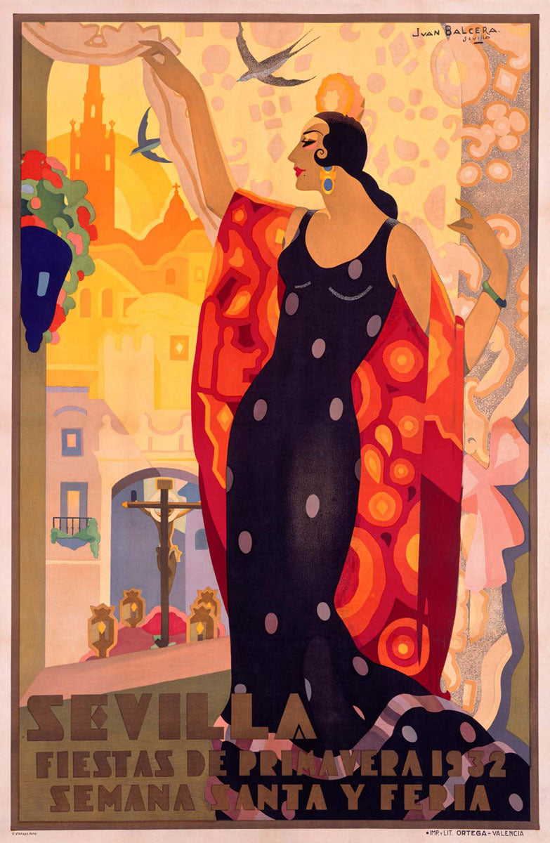 Sevilla Flamenco Dancer Spain poster  0000-0026