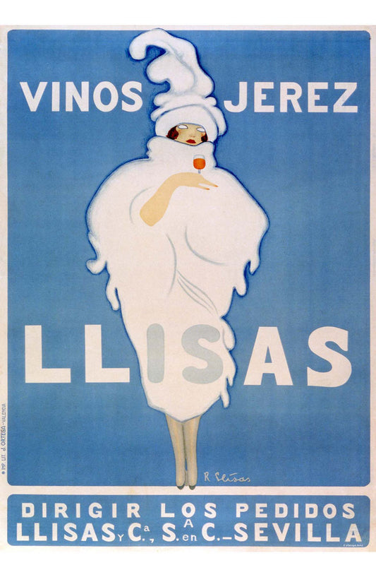 Llisas Vinos Jerez Spanish wine poster 0000-0046