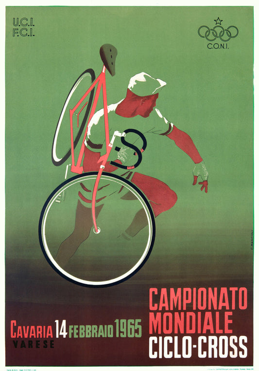 1965 Italian Bicycle Ciclo-Cross Poster 0000-0504