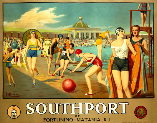 British Railway Southport Travel Poster 0000-0552