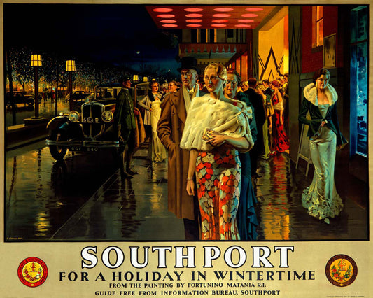 LNER Railway Southport Travel Poster 0000-0553