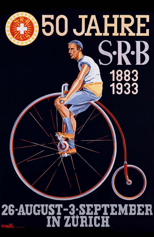 Swiss S.R.B. Bicycle Federation Poster 0000-0606