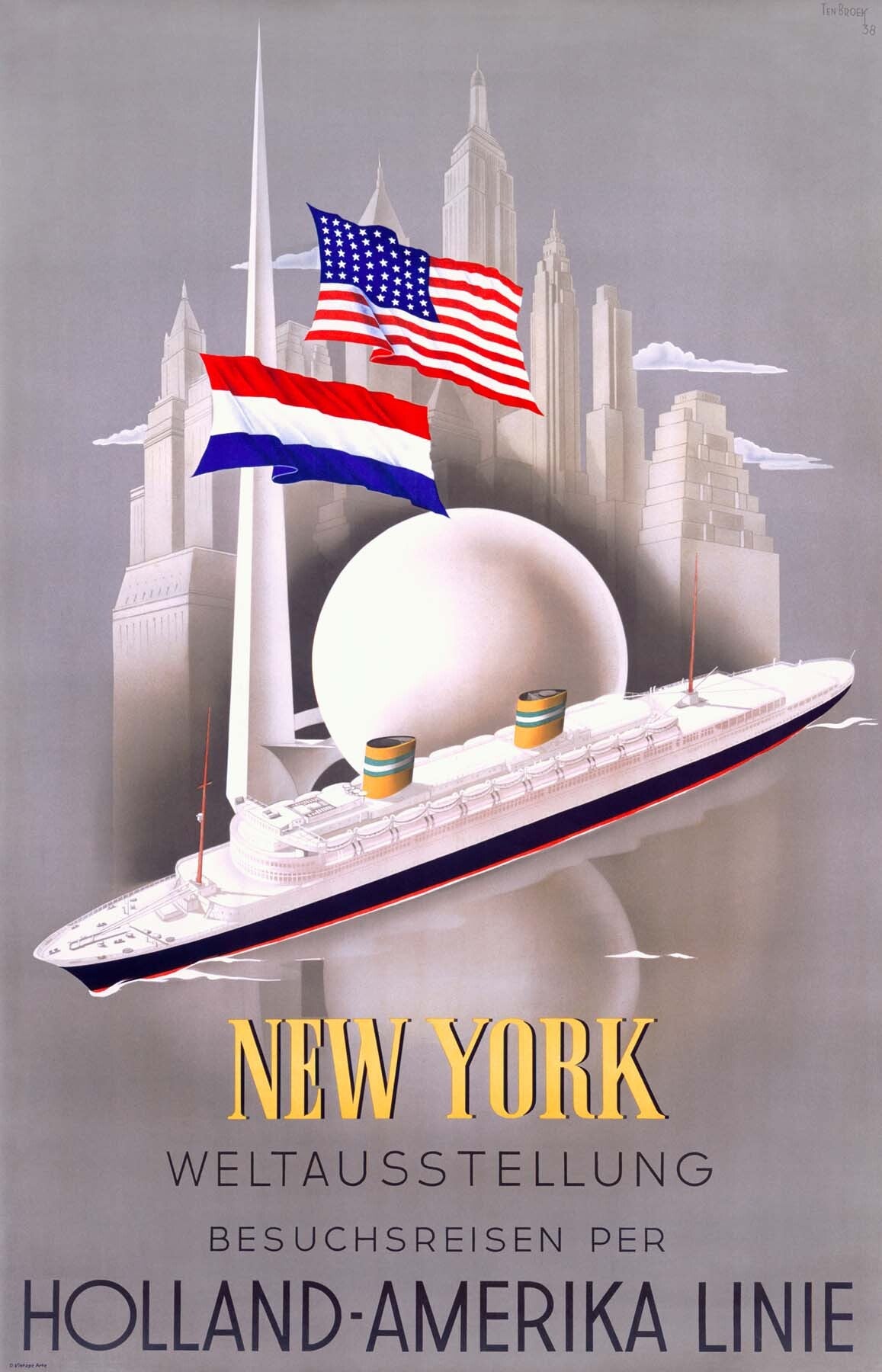 New York to Holland, America Line 0000-0662