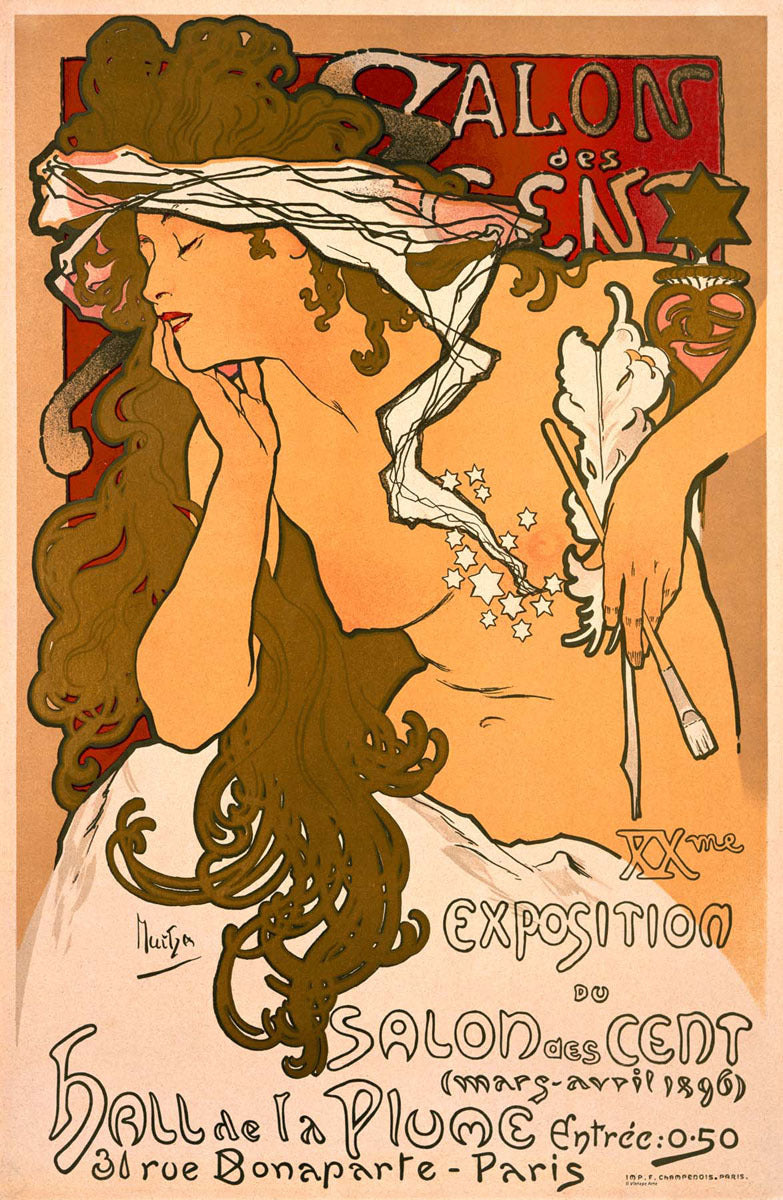 Mucha Nouveau Salon des Cent Poster 0000-0917