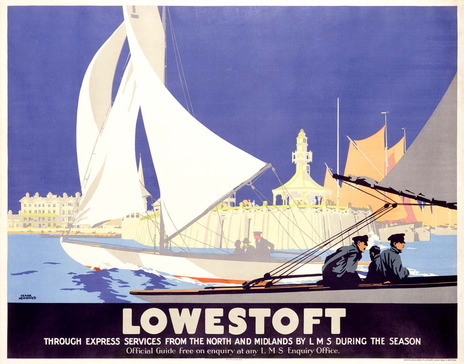 LMS Railway Sail Boat Lowestoft Poster 0000-0922