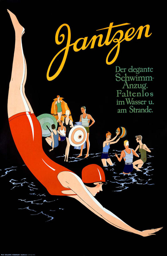 Jantzen Diving Swim Wear Poster 0000-0955