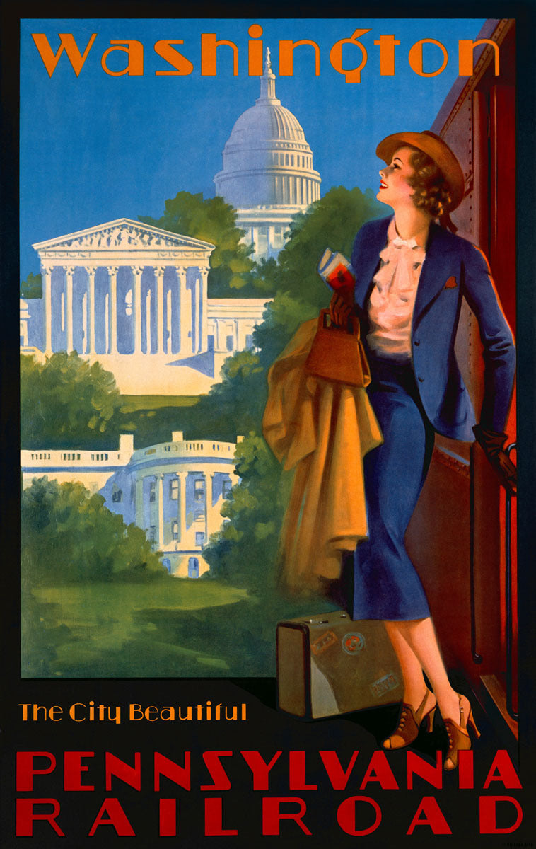 Pennsylvania Railroad Washington DC Poster 0000-1114