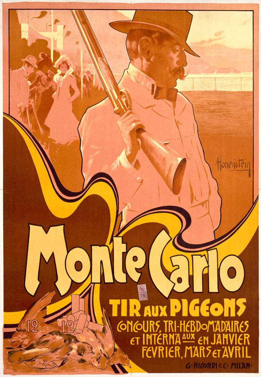 Monte Carlo Pigeon Skeet Shoot Poster 0000-1118