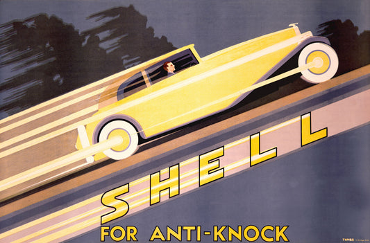 Shell Anti Knock Gasoline Poster 0000-1130