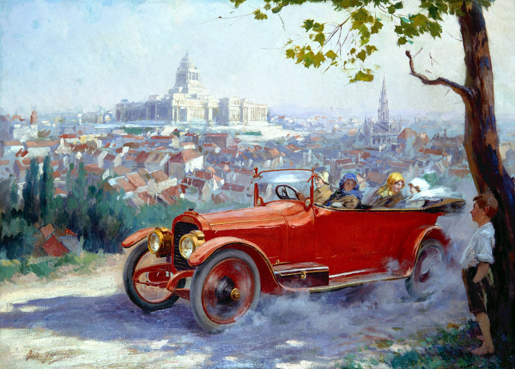 Brussels Pipe Automobile Roadster Poster 0000-1132