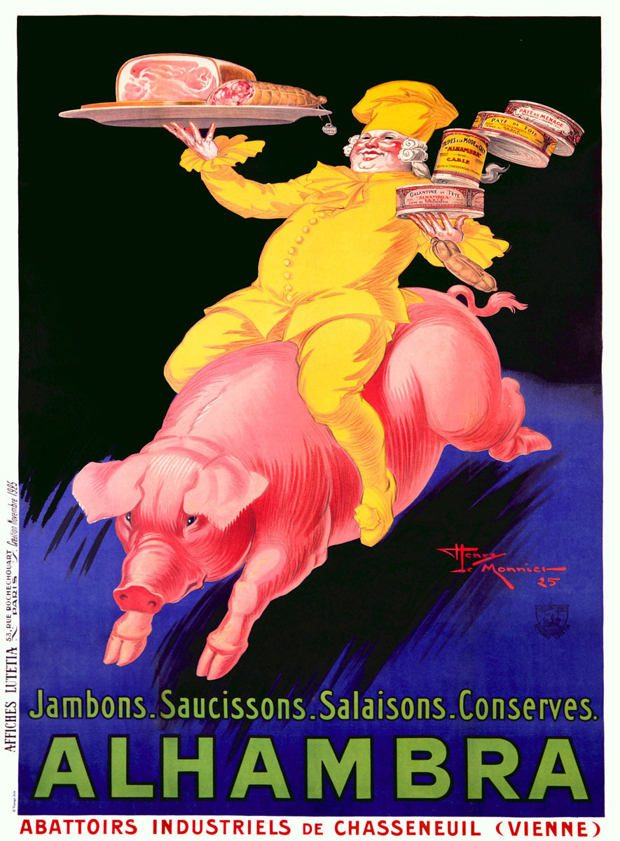 Alhambra Pork Products Poster 0000-1141