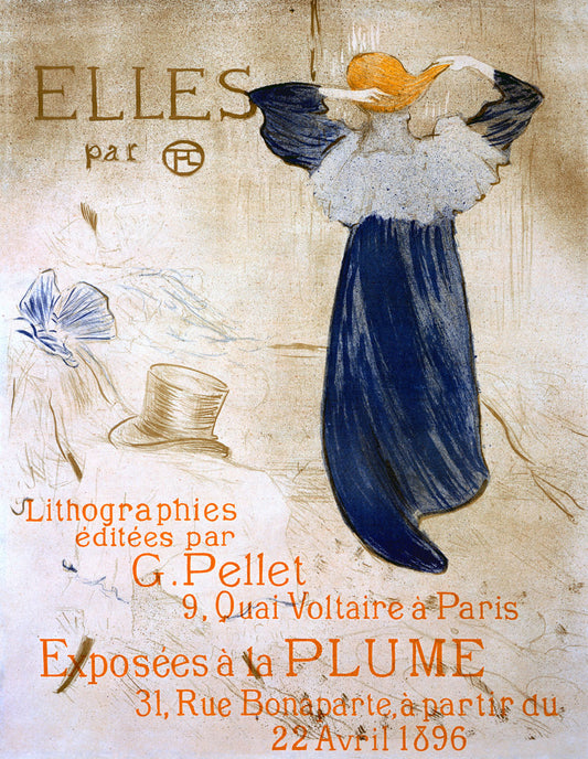 Elles Lautrec Paris Lithograpy Poster 0000-1189