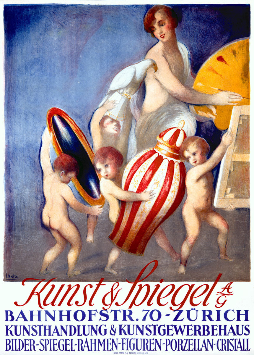 Kunst Spiegal Antique Store Poster 0000-1222