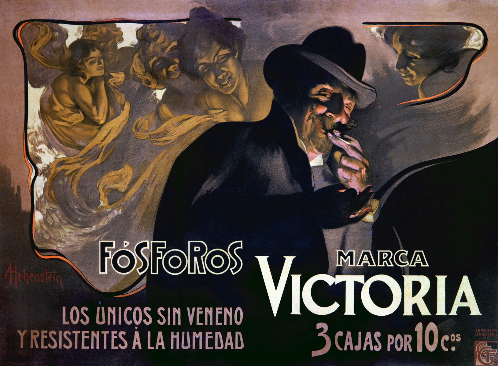 Spanish Victoria Fosforos Match Poster 0000-1243