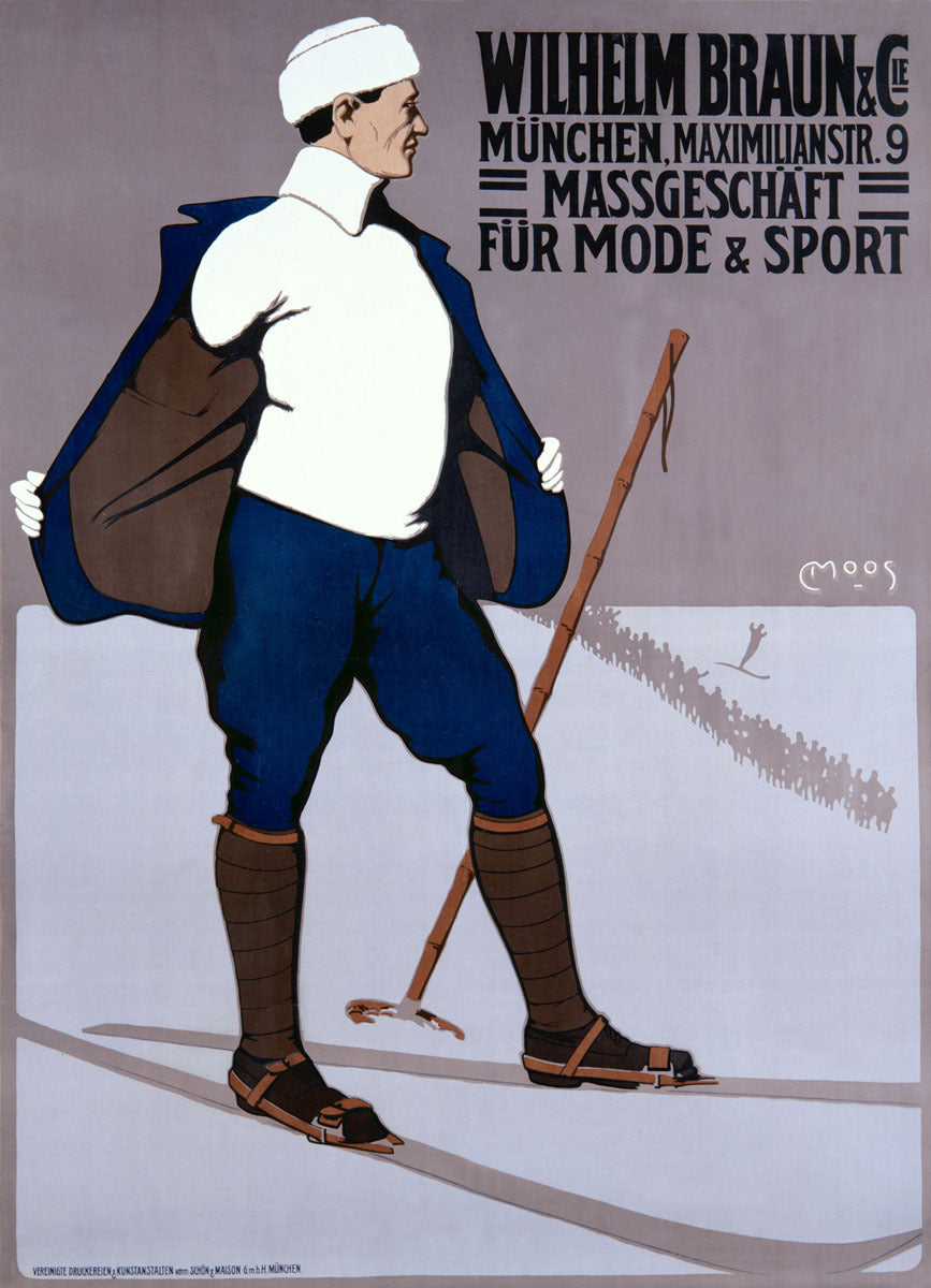 Wilhelm Braun Snow Ski Gear Poster 0000-1253