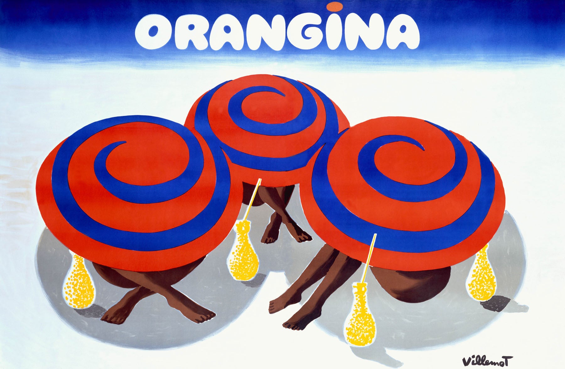 Orangina Orange Soda Umbrella Poster 0000-1308