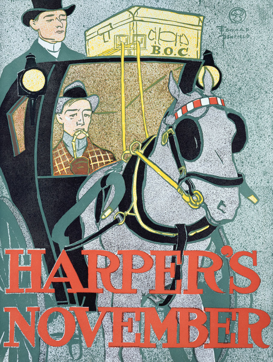 November Harpers Journal Carriage Poster 0000-1312