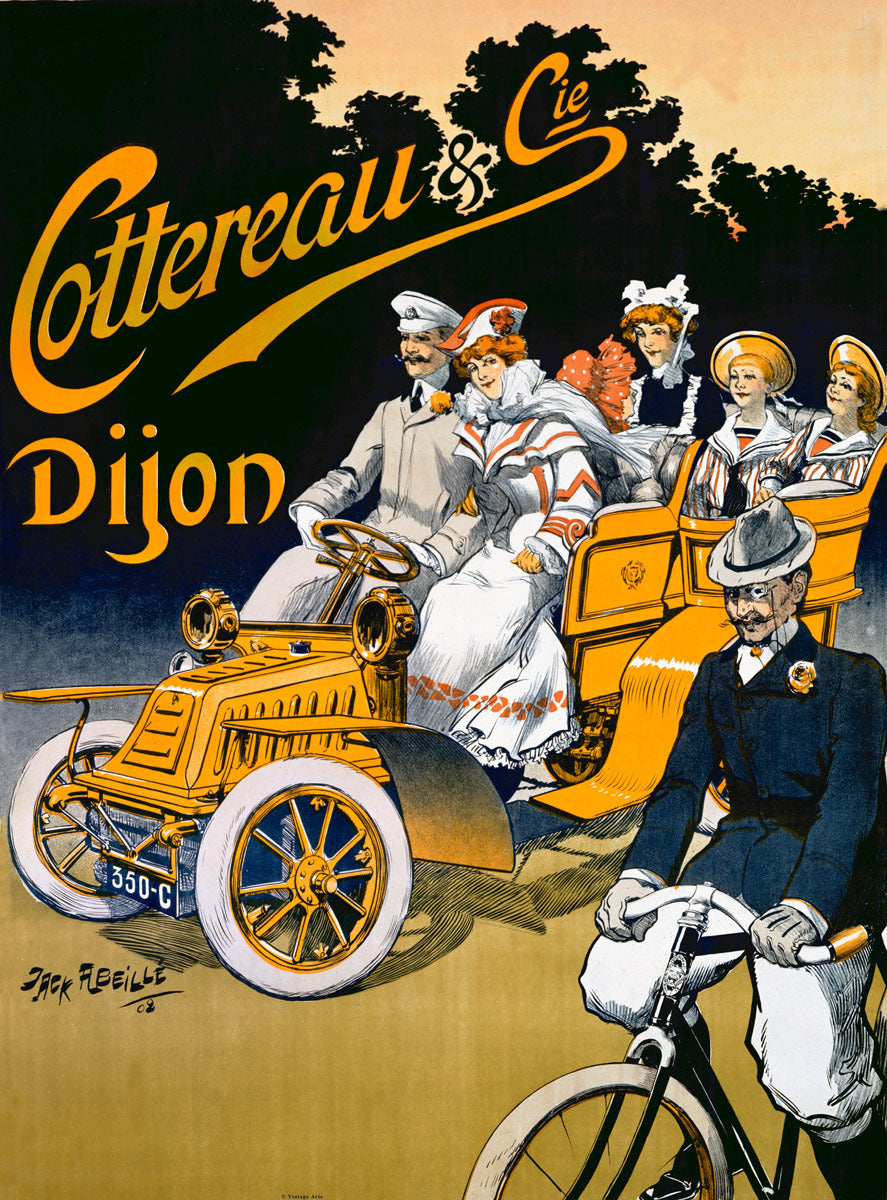 Cottereau Dijon Automobile Bicycle Poster 0000-1315