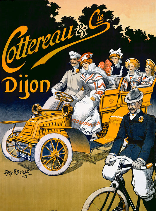 Cottereau Dijon Automobile Bicycle Poster 0000-1315