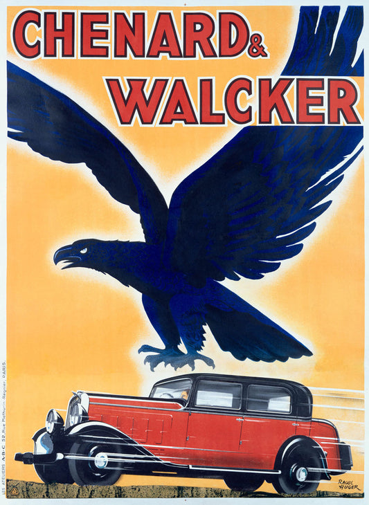 French Chenard Walcker Automobile Poster 0000-1316