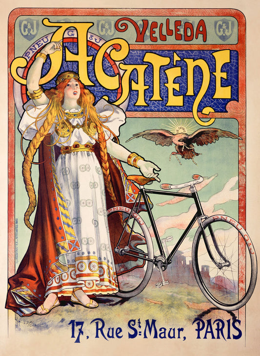 French Acatene Bicycle Poster 0000-1334